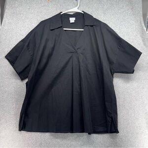 Chico's Black V-Neck Blouse